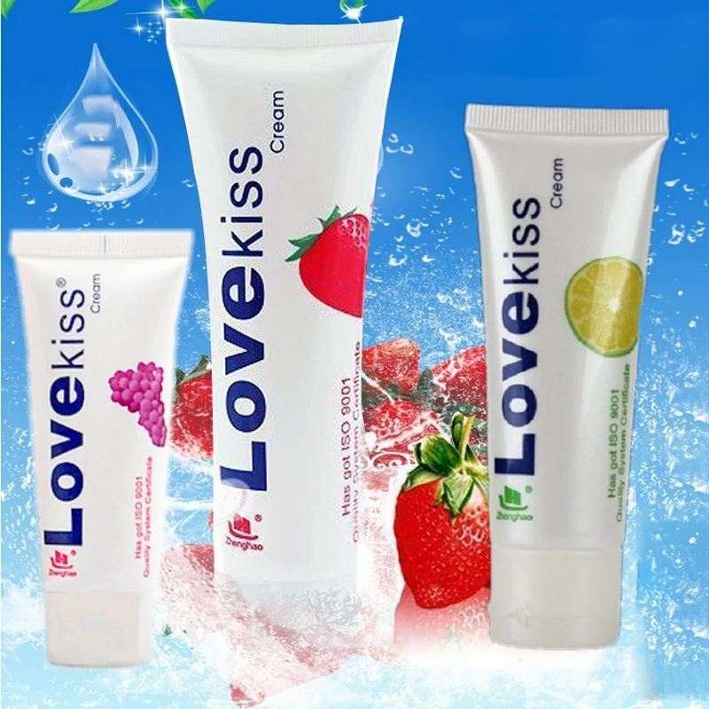 Смазка Love Kiss для анального секса с фруктовым вкусом смазка съедобного орального