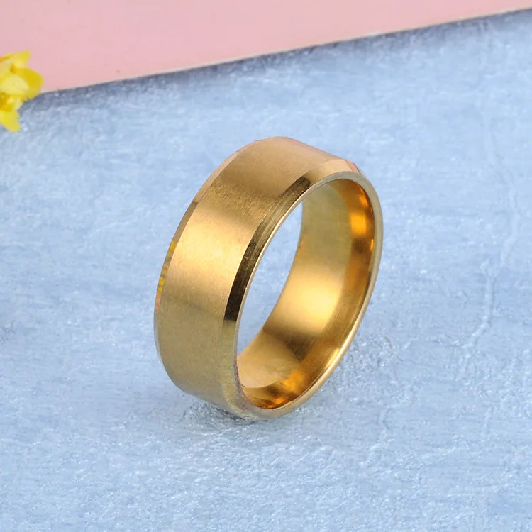 6mm Stainless steel Ring Simple Matte Black Finger for Men Women | Украшения и аксессуары