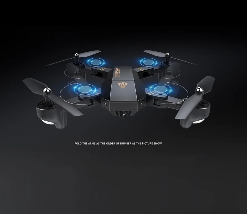 VISUO XS809HW(XS809H-W-HD-G) складной Wifi FPV Дрон с 2-мегапиксельной камерой удержание высоты g-сенсор режим RC Квадрокоптер RTF 2,4 ГГц