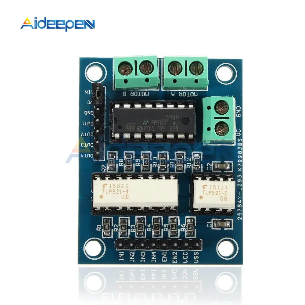 L293D модуль расширения привода двигателя двойной h-мост для Arduino MEGA2560 UNO R3 плата управления оптомуфта изоляции DC двигатели DIY