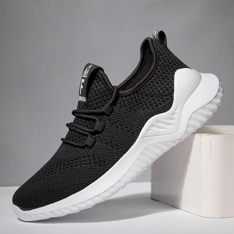 Мужские кроссовки Hemmyi Flyknit Повседневные Дышащие уличные на шнуровке Tenis Masculino Adulto
