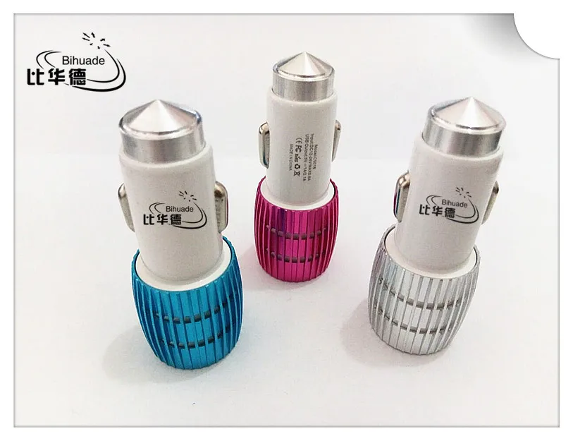 Bihuade New Arrival Hot 2 Port Mini Dual Usb 5v 2.1a Car Charger Adapter Bullet Universal Use | Электроника