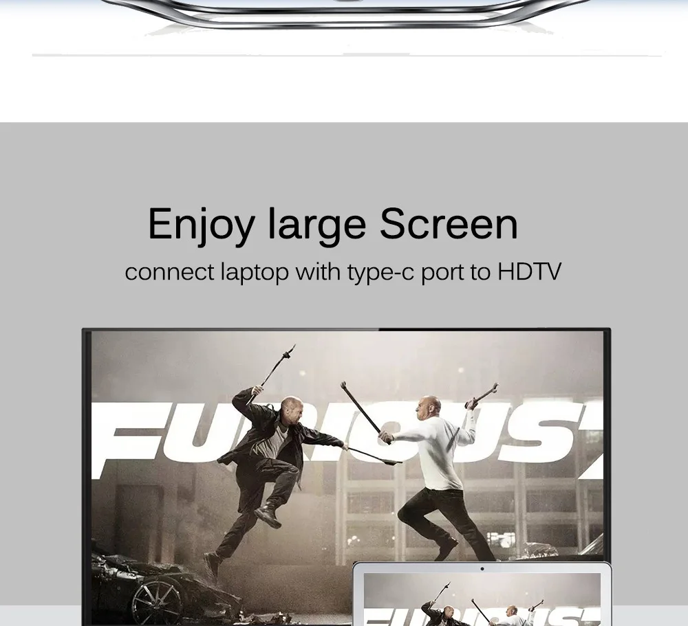 Высокое разрешение USB 3,1 тип-c к HDMI кабель Поддержка 4k 1080p адаптер для мобильного телефона Ноутбук Macbook