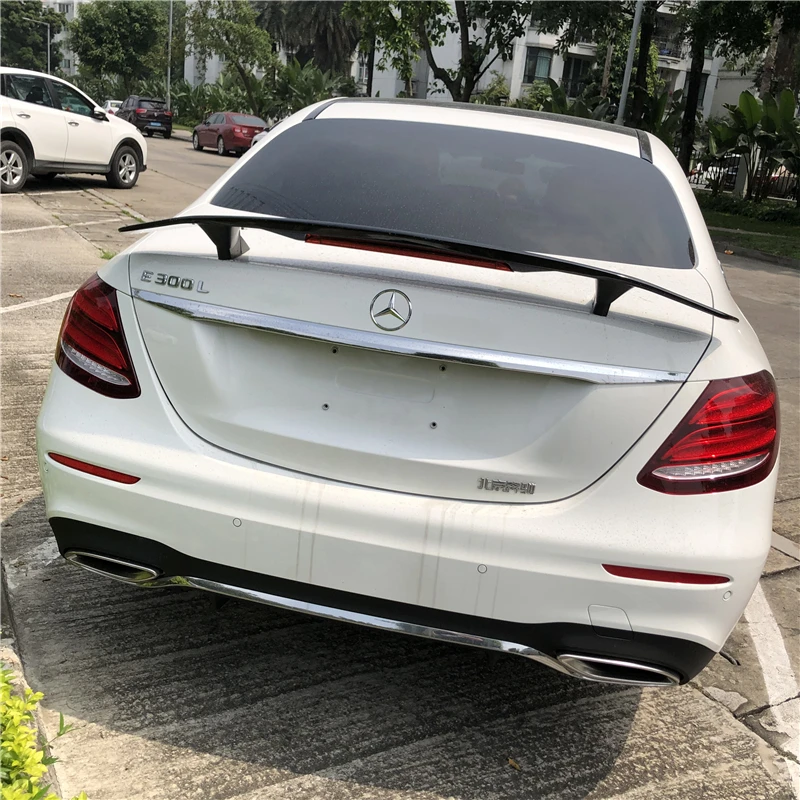 Для W213 спойлер 2006 2018 Mercedes Benz E CLASS TF E200 E260 E63 Спойлер ABS Материал заднего крыла