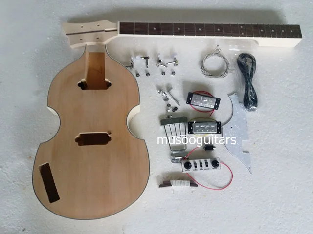 Новый DIY электрический бас Гитарный комплект скрипка построить свой собственный