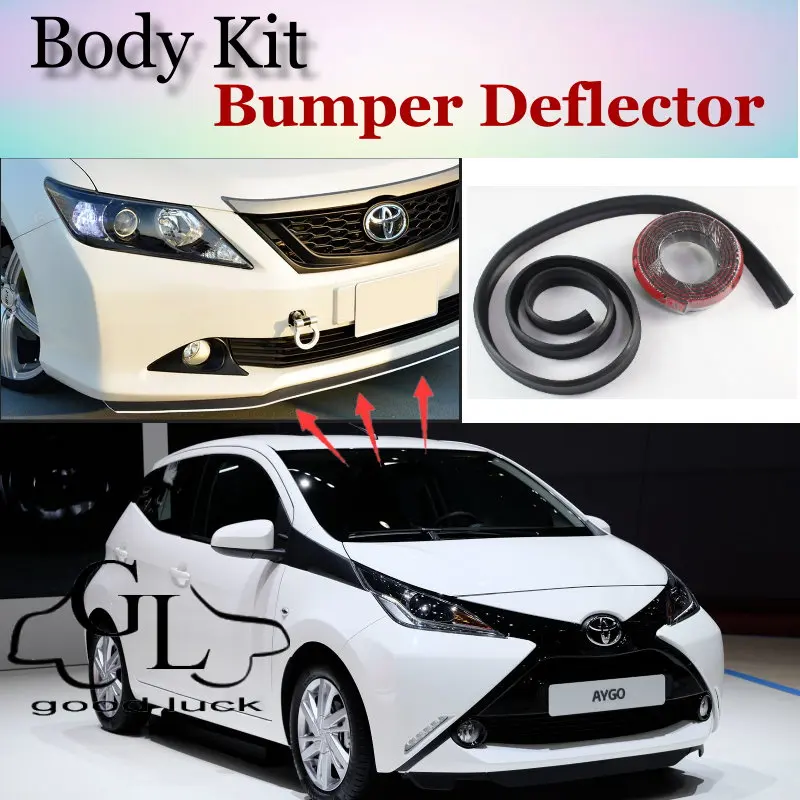 Для TOYOTA Aygo бампер губа/передний спойлер устойчивый к царапинам клейкий/TOPGEAR