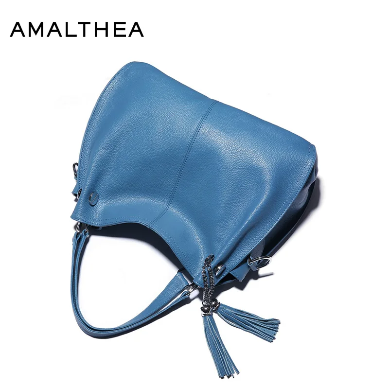 Амалфеи Брендовая женская сумка Tote Черный с твердой Цвет кисточкой дамы Сумки