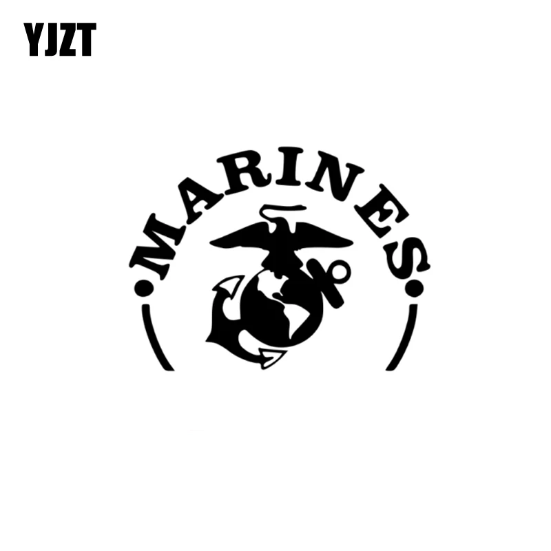 YJZT 14 7 см * 11 Виниловая наклейка с изображением морской пехоты USMC безопасная