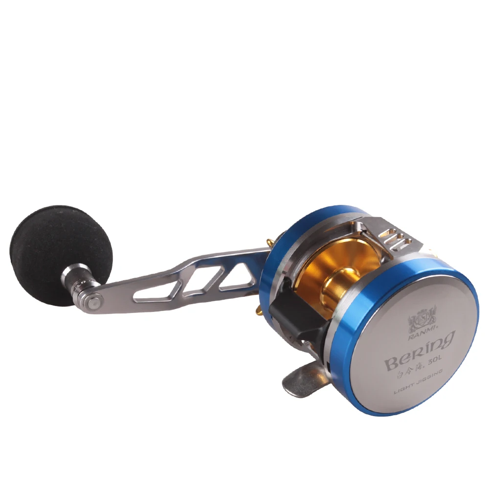 Светящаяся литой барабан круглая приманка кастинговая катушка 11BB 6 8: 1 Макс тяга 12