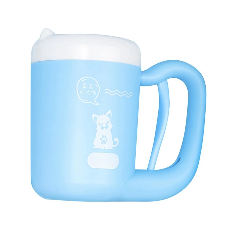 Инструмент для чистки кошек и собак силиконовая щетка мытья лап Омыватель