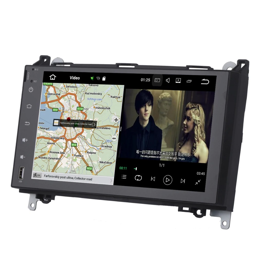 9 дюймов Android 7.1 автомобилей медиа Радио плеер для Benz W169 W245 Sprinter Viano Vito Wi-Fi 2 г + 16