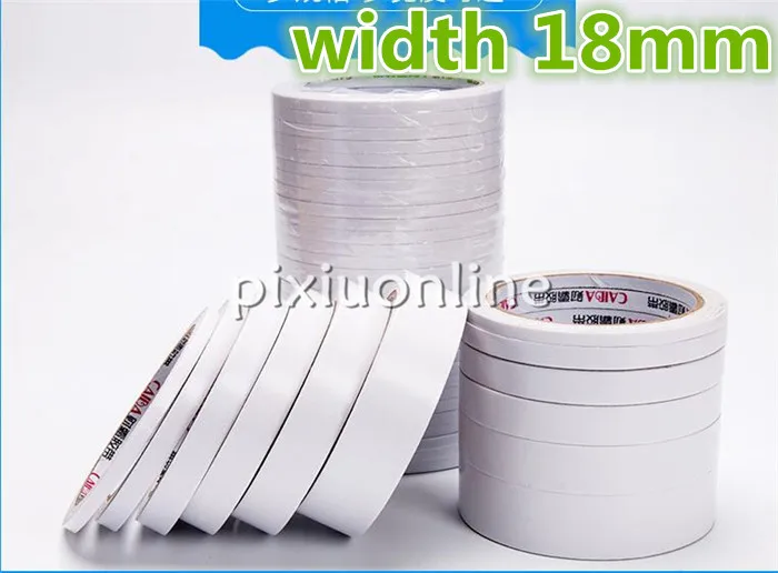 

1pc DS191 White Double Sides Tape Width 18mm Lengthen Double Faced Adhesive Sticky Tape Sell at a Loss Free Shipping Russia