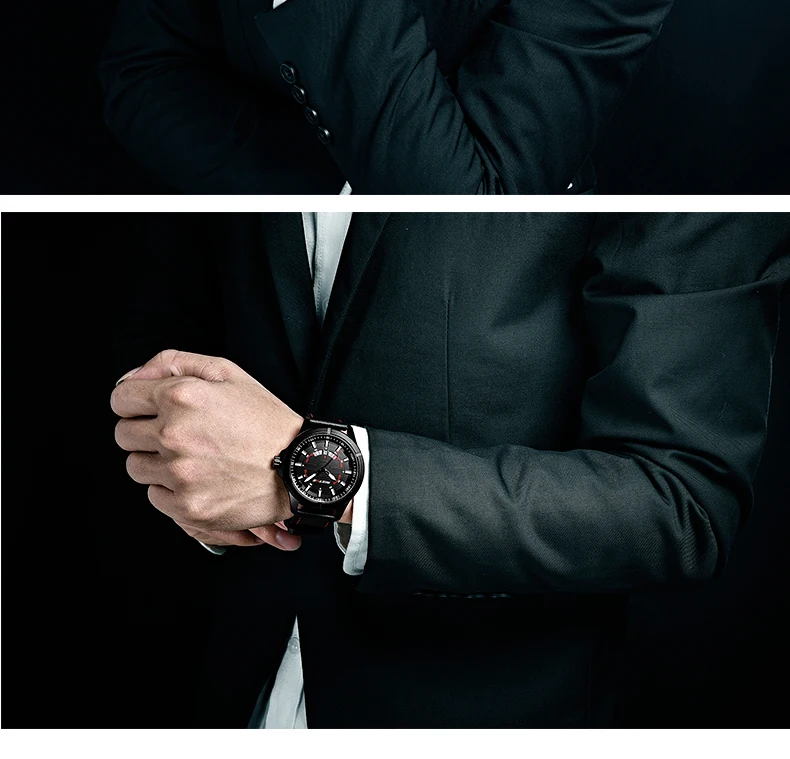 Мужские армейские водонепроницаемые кварцевые часы Reloj Masculino Montre Femme наручные часы с ремешком из натуральной кожи ударные спортивные часы для мужчин