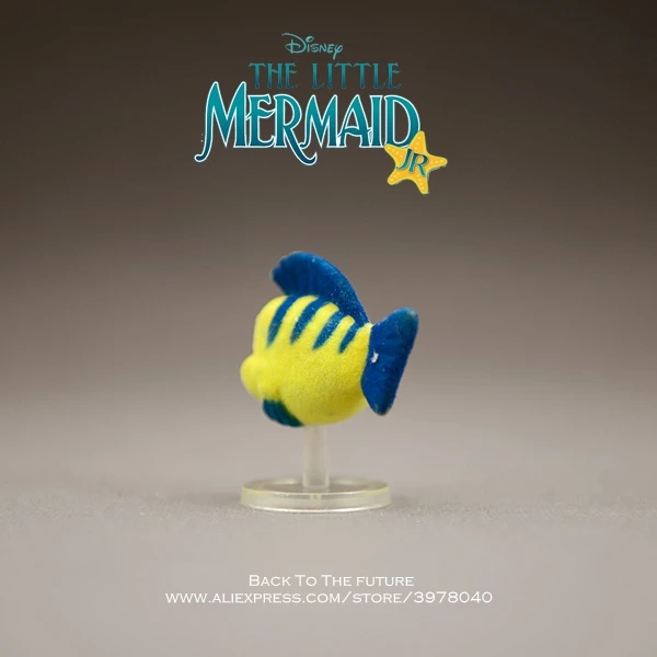 Мини фигурка героя мультфильма Disney Русалка принцесса плоская рыба 4 см аниме