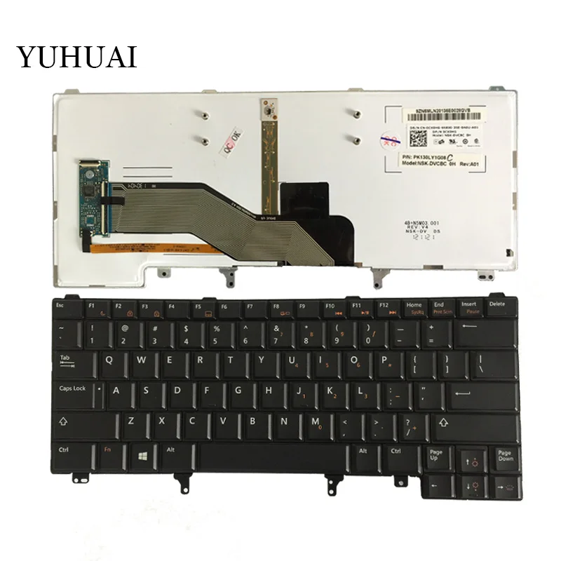 Новая английская клавиатура с подсветкой для ноутбука Dell Latitude E5420 E5430 E6220 E6230 E6320