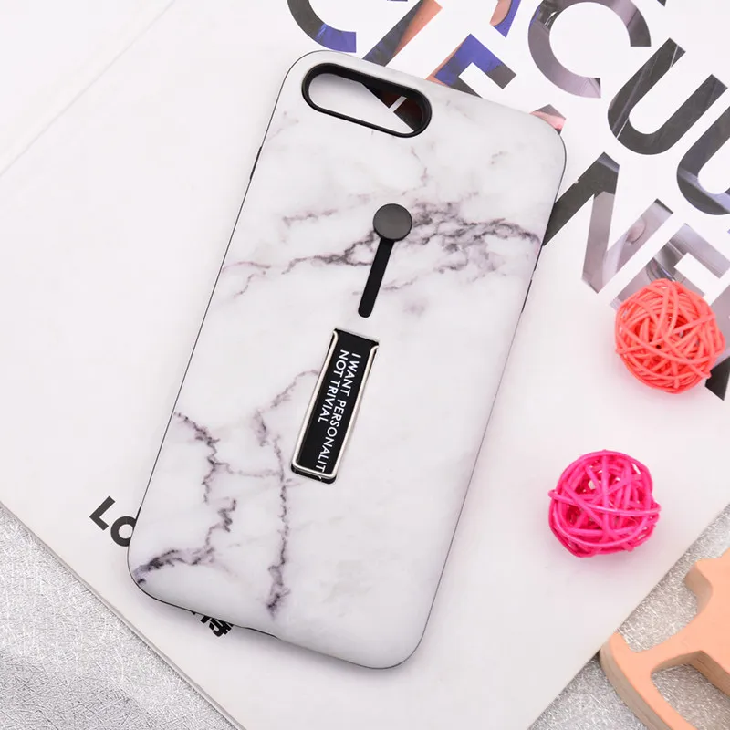 Fashion Marble Silicon Case For Redmi Note 8 7 6 5 Pro 5A 6A Plus S2 Mi A1 A2 Lite POCO F1 Hide Stand Holder Cover |