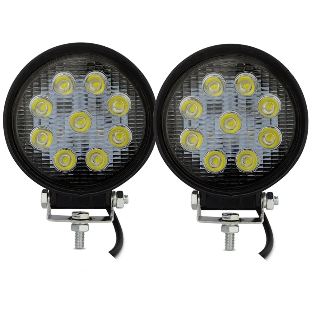 2X 27w светодиодный рабочий светильник 12v для трактора 24V внедорожный 4X4 ATV Лодка bumber