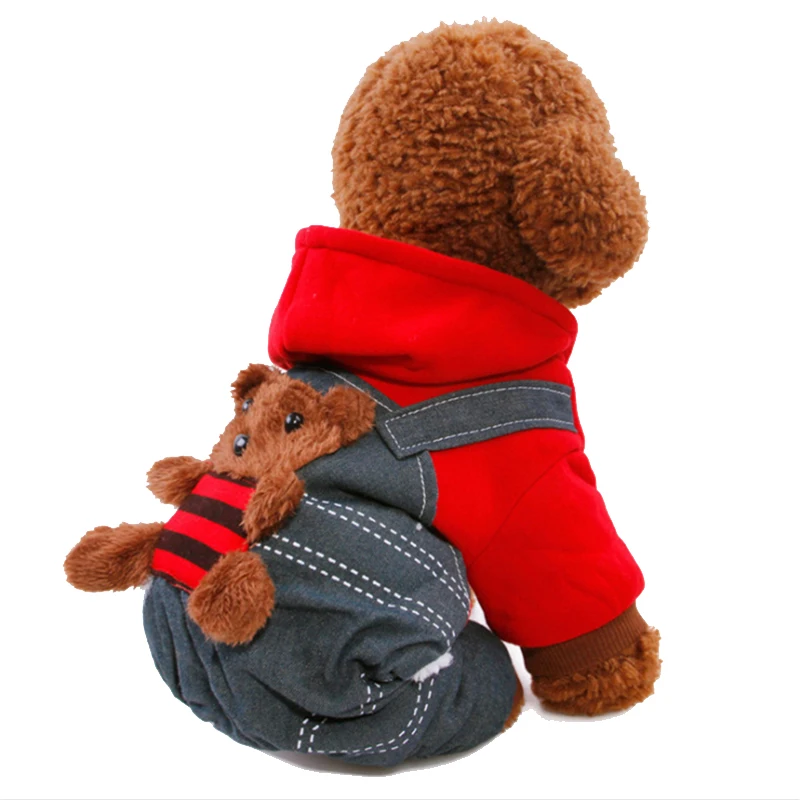 Женская одежда для собак пальто куртки хлопковая комбинезон щенков костюм