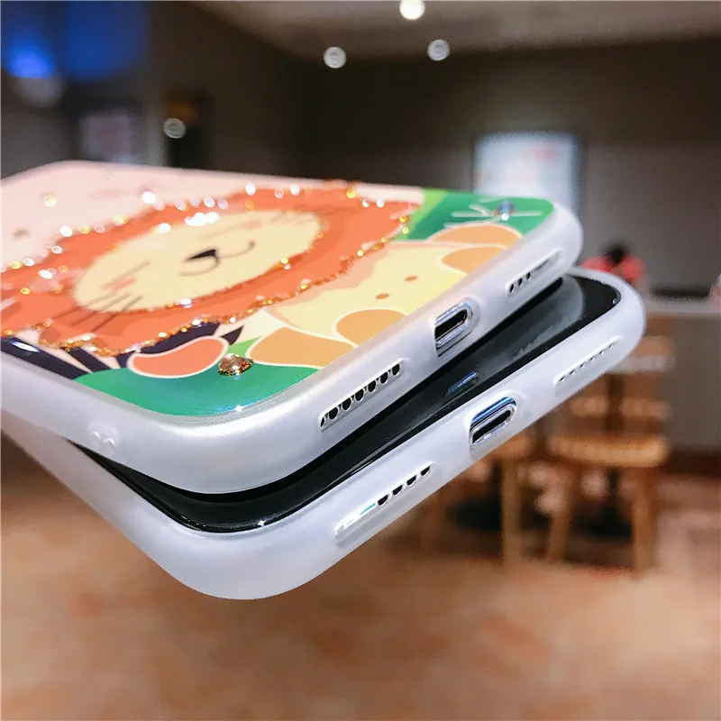 Мягкие силиконовые чехлы для пар Iphone XR X XS Max 6 6S 7 8 Plus милые яркие цвета мягкий