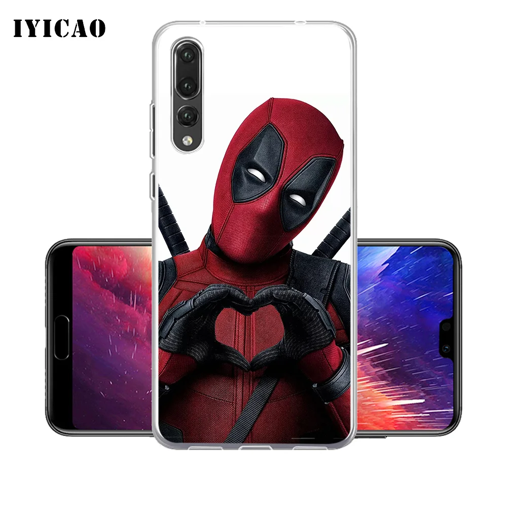 IYICAO DEADPOOL 2 мягкий силиконовый чехол для телефона Huawei P30 P20 Pro P10 P9 P8 Lite P Smart TPU