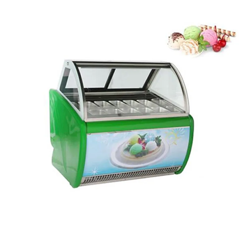 Gelato мягкий/твердый прилавок для мороженого витрина Холодильный шкаф