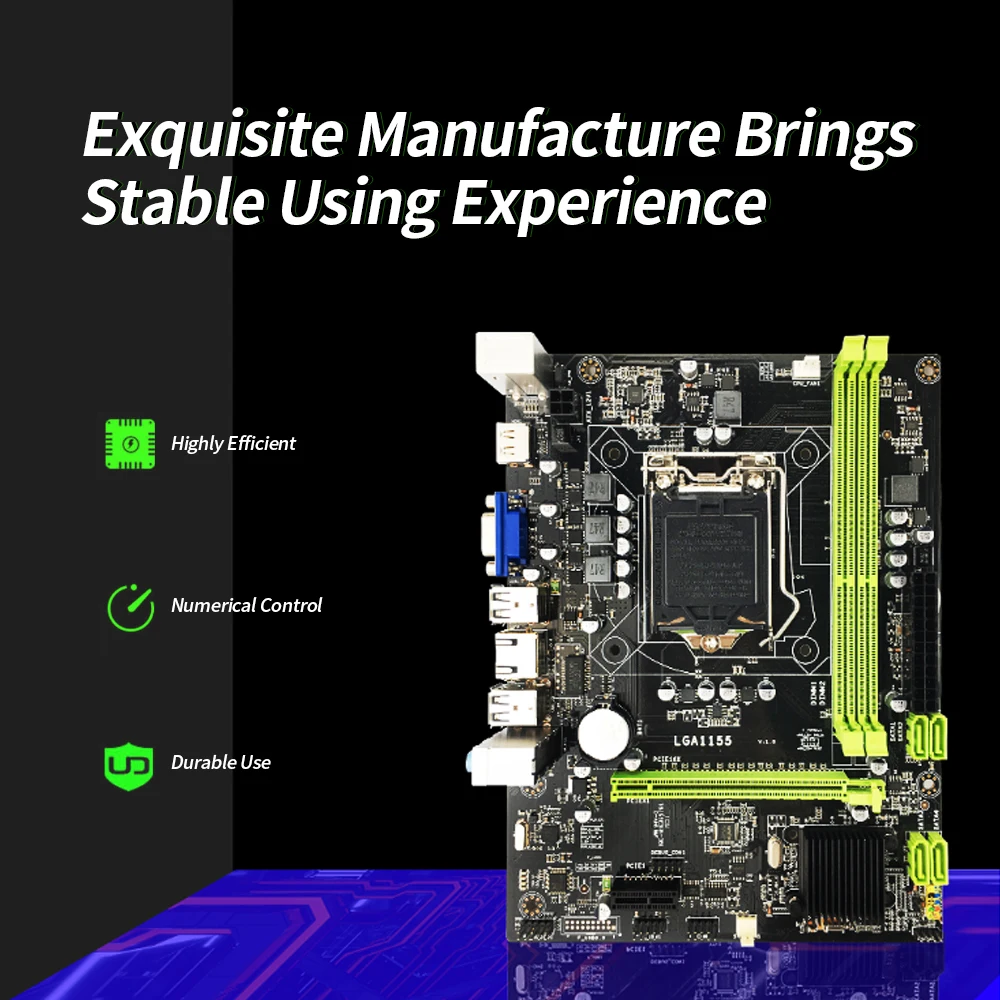 Jingsha H61 материнская плата LGA 1155 M-ATX LGA1155 материнская плата DDR3 Материнская плата Core i5 3330 cpu 32 ГБ для ПК компьютера