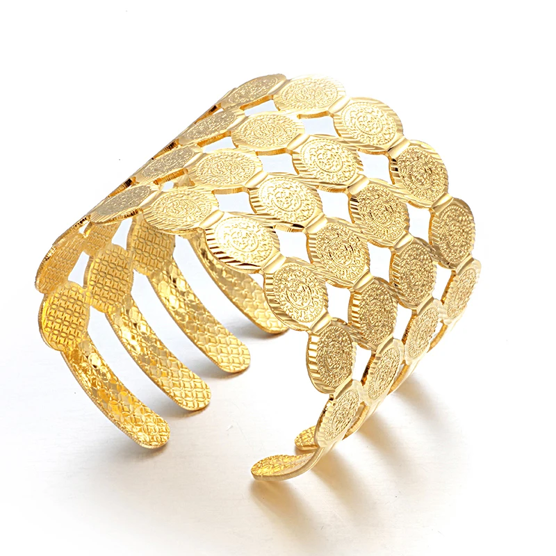 Ethlyn широкий браслет для монет Женские Ювелирные изделия Среднего Востока новое