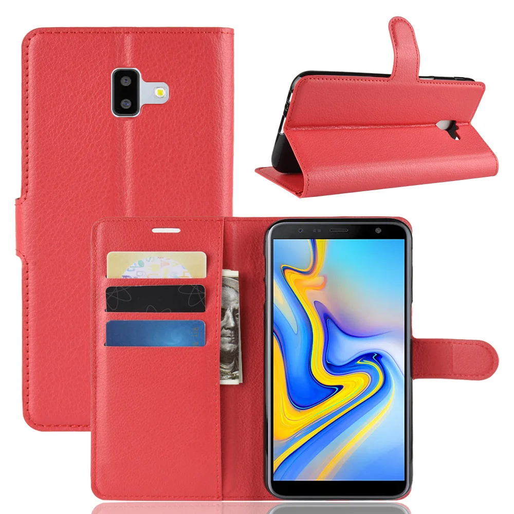 Чехол для телефона SAMSUNG Galaxy J6 Plus Prime откидная Обложка на заднюю панель из