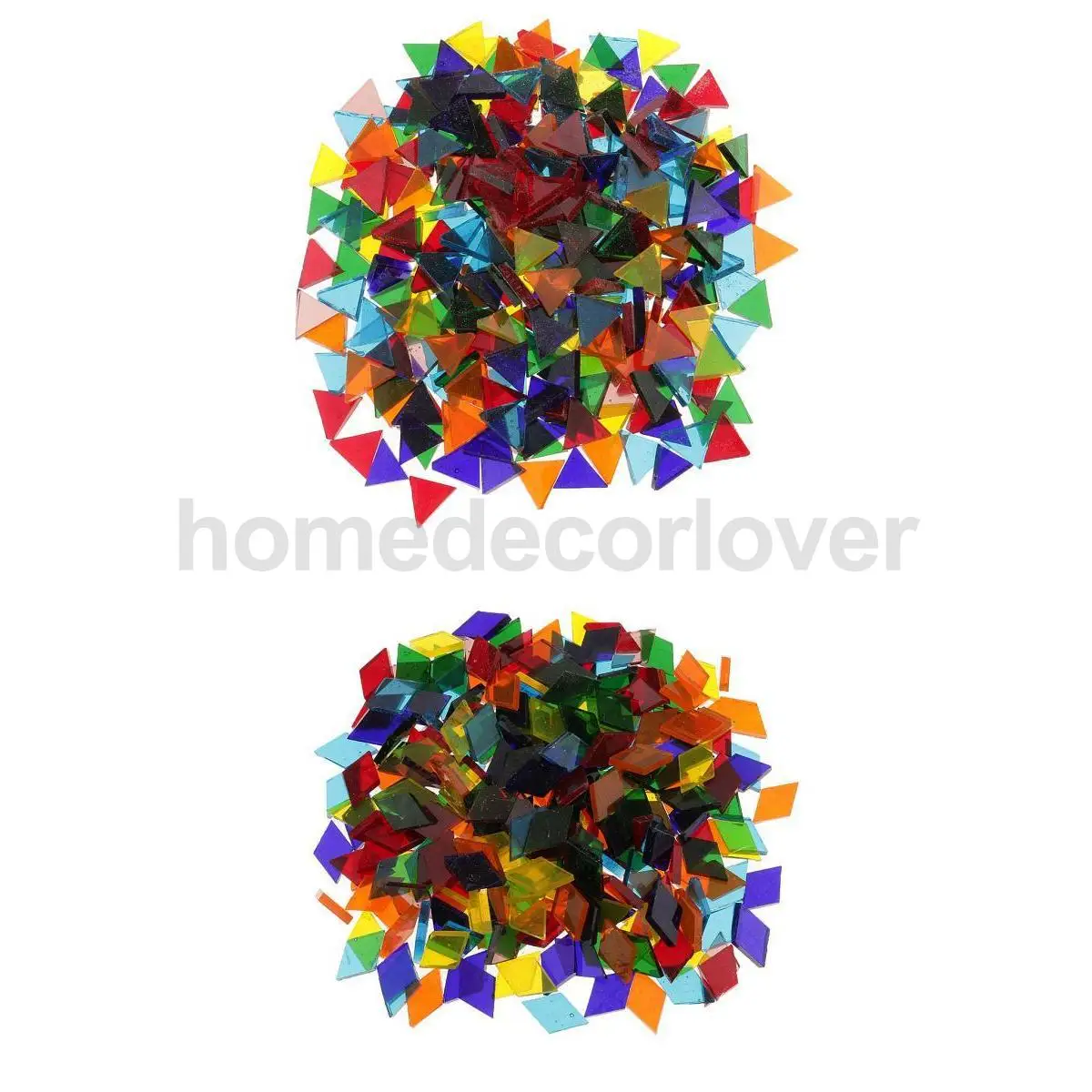 500 шт. разноцветные прозрачные треугольные ромбовидные стеклянные мозаичные