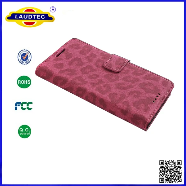 200pcs/lot Made in China Leopard Flip Wallet Leather Case Cover For HTC One 2(M8) Free Shipping--Laudtec |