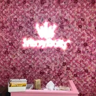 40x60 см Шелковый цветок розы цвета шампанского искусственный цветок для свадебного украшения Цветочная стена романтическое свадебное украшение фон