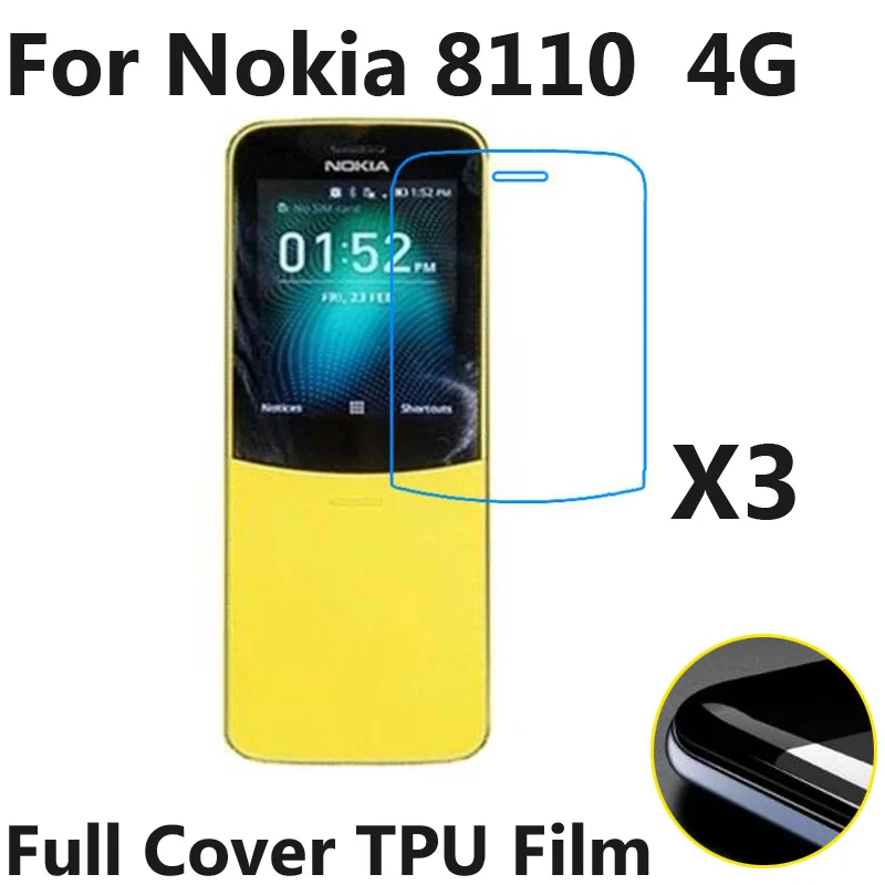 3 шт./лот Защитные пленки для экрана телефона Nokia 8110 4G LTE TA 1071 мягкая ТПУ