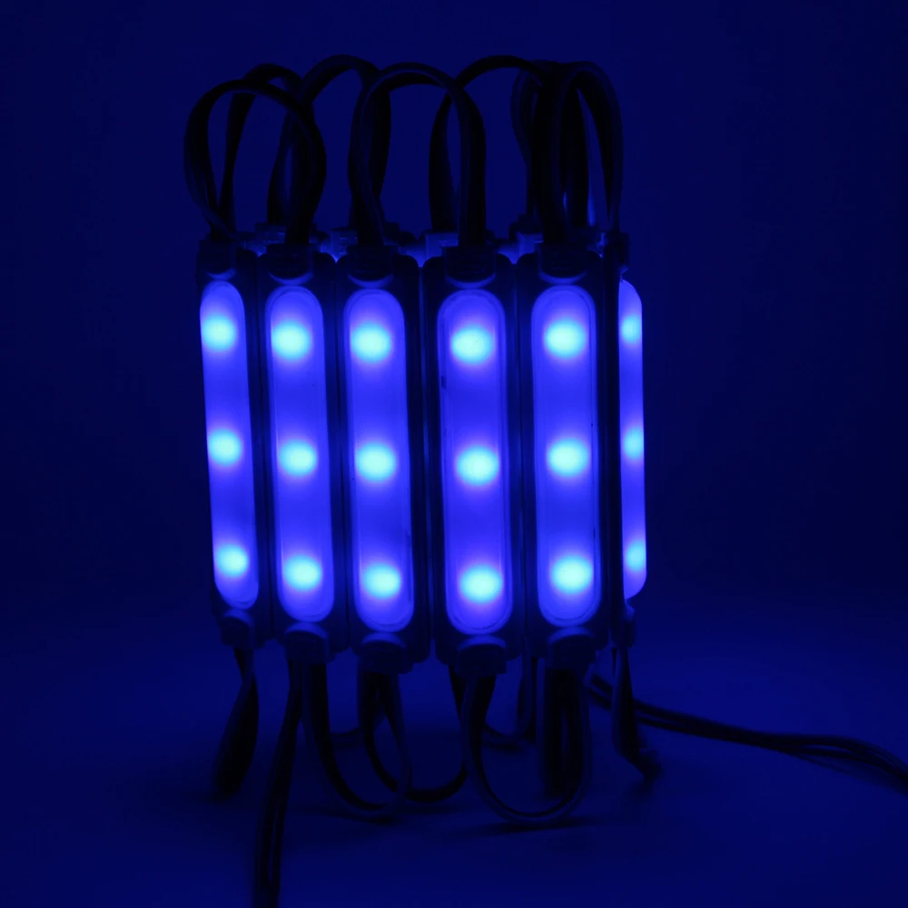 20 шт. светодиодный модуль WS2811 3LED 12В LED садовый свет 5050 SMD RGB Водонепроницаемый