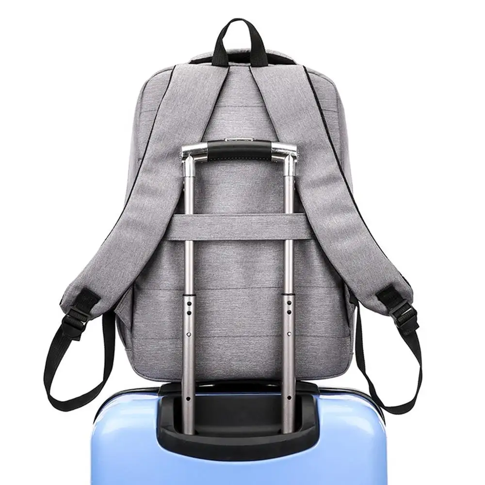 Деловой школьный рюкзак через плечо с USB интерфейсом для телефона максимальная