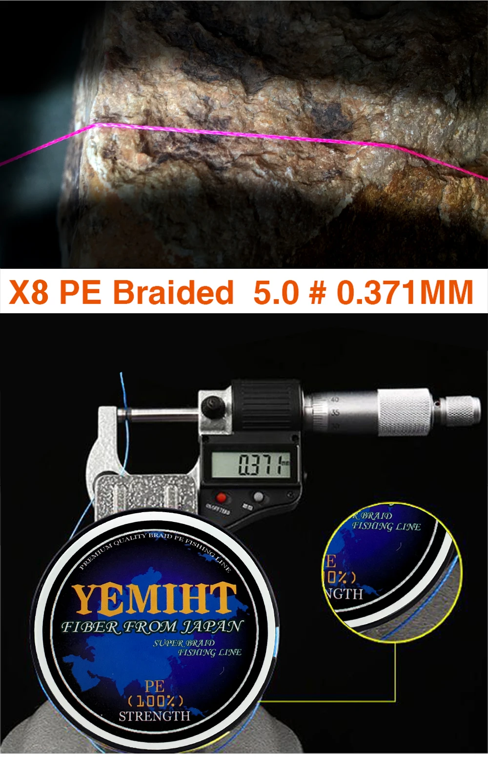 YEMIHT, 300 м, 8 нитей, 4 нити, японская плетеная леска, многонитевая плетеная леска для ловли карпа
