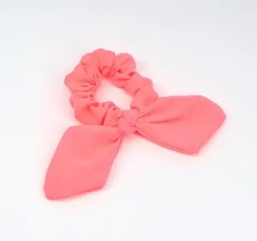 Koren Pink Новое поступление модные женские флуоресцентные цвета бант для волос неоновый цвет резинки для волос девушки конфеты хвост держатель - Цвет: Koren Pink