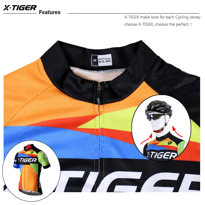 X-Tiger Pro, комплект из Джерси для велоспорта, летняя одежда для горного велосипеда, профессиональная одежда для велоспорта, Джерси, спортивная одежда, костюм, Майо, Ropa Ciclismo