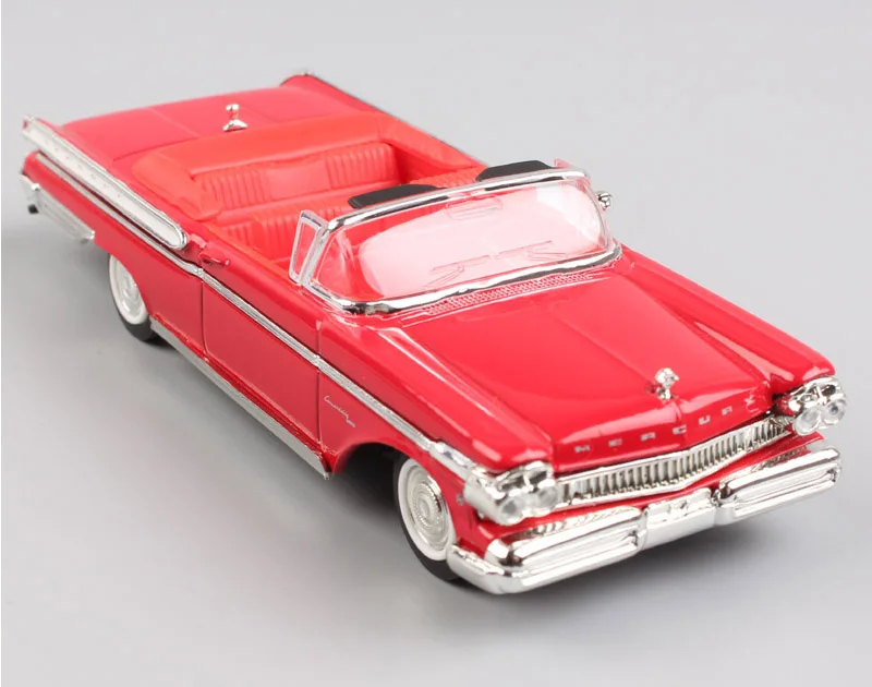 1/43 Ford 1957 Deluxe Mercury Turnpike Cruiser сплав металлический автомобиль игрушка автомобили литой модель игрушки автомобиль для коллекции - Цвет: Красный