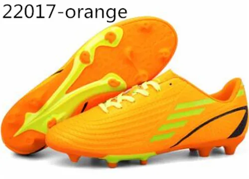 22017 orange 40 пар Pro Junior футбольные кроссовки, Молодежные футбольные кроссовки, детские для девочек и мальчиков сломанные ногти длинные шипы на открытом воздухе Газон тренировочная спортивная обувь - Цвет: 22017 orange