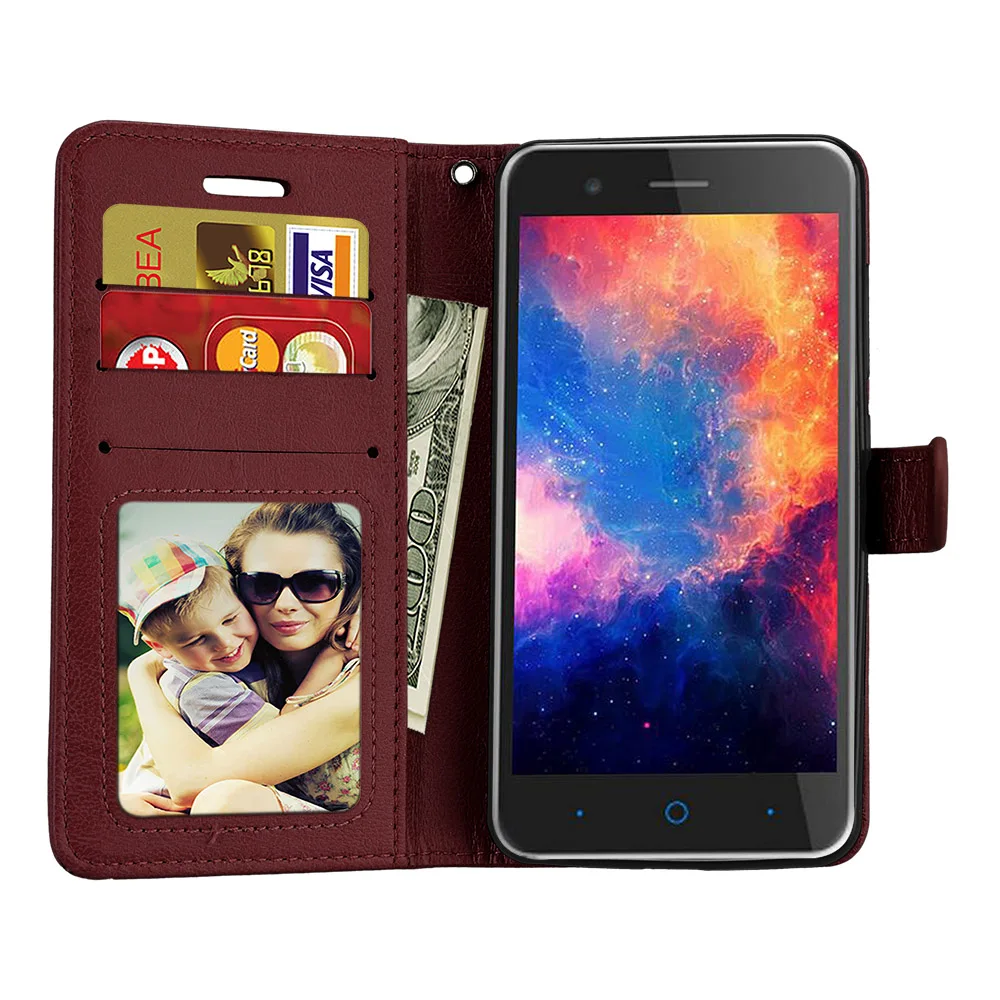 Роскошный чехол из искусственной кожи для ZTE A510 a510 задняя крышка Blade A 510 защитный