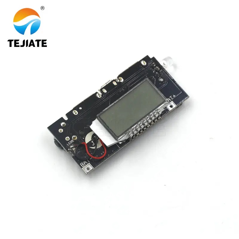 18650 Двойной Micro USB 3 7 в до 5 В 2A повышающий Мобильный Внешний аккумулятор DIY зарядное