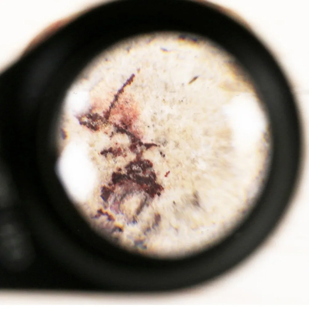 Портативный мини светодиодный Лупа Складная лупа с 6 Примечание контрольная