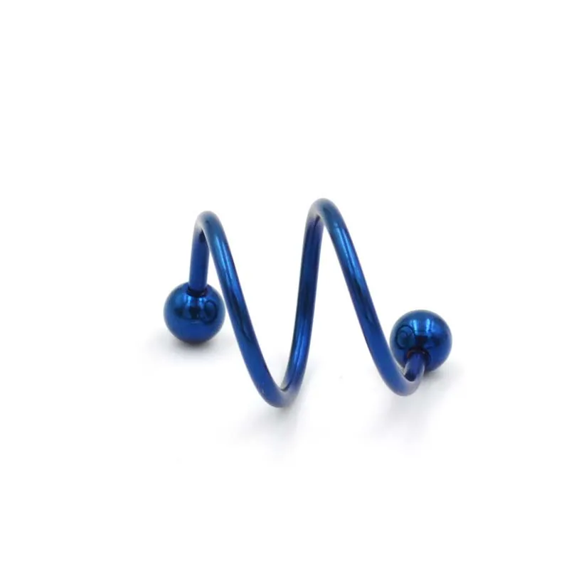 S образные спиральные ушные сережки в стиле панк из нержавеющей стали для