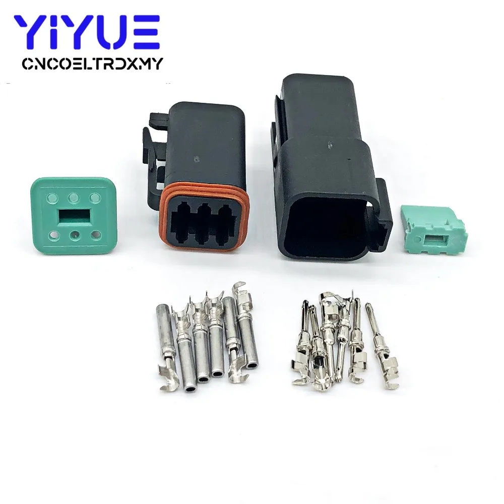 10 комплектов 6 Pin Женский Мужской DT DT06 6S DT04 6P черный автомобиль скорость