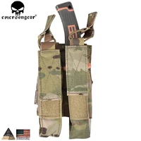 emerson tactical modular molle double open top smg mag pouch holder emersongear airsoft magazine carrier for mp5 mp7 em6360