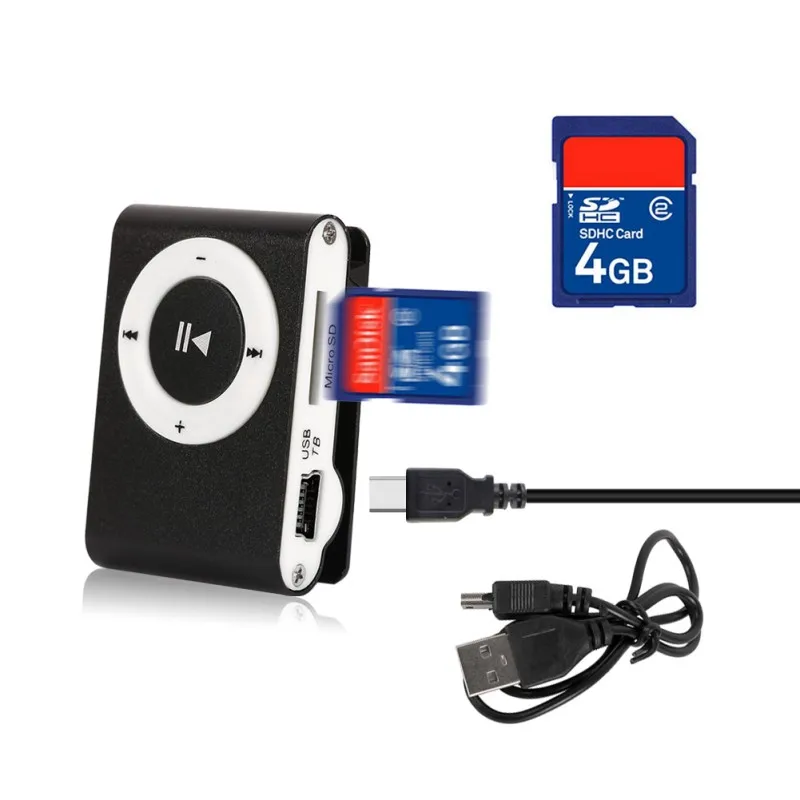 EDAL Protable Mini USB Mp3 Music Player Support Micro TFCard Slot MP3 Sport Port With Earphone 8 Colors | Электроника