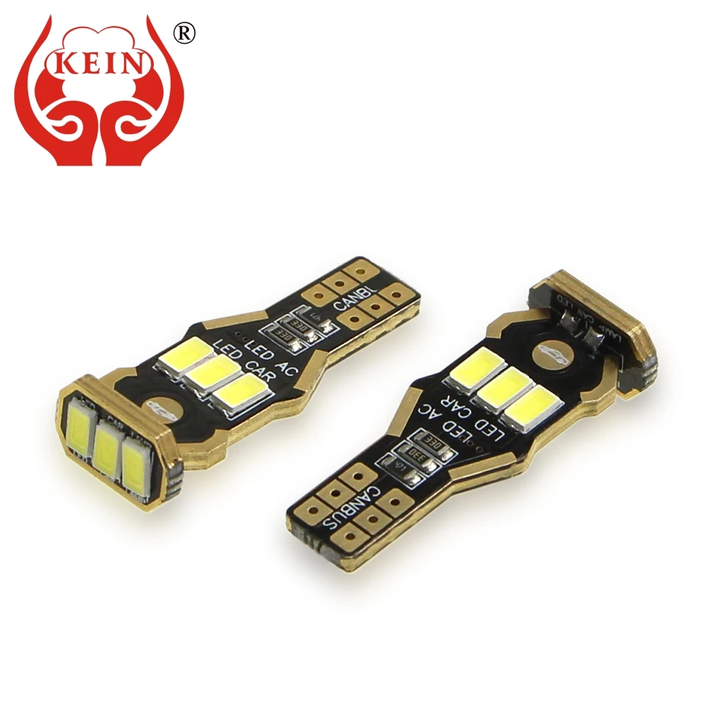 KEIN 2 шт. W16W светодиодный ная лампа T15 светодисветодиодный 9SMD CANBUS 5630 задние фонари