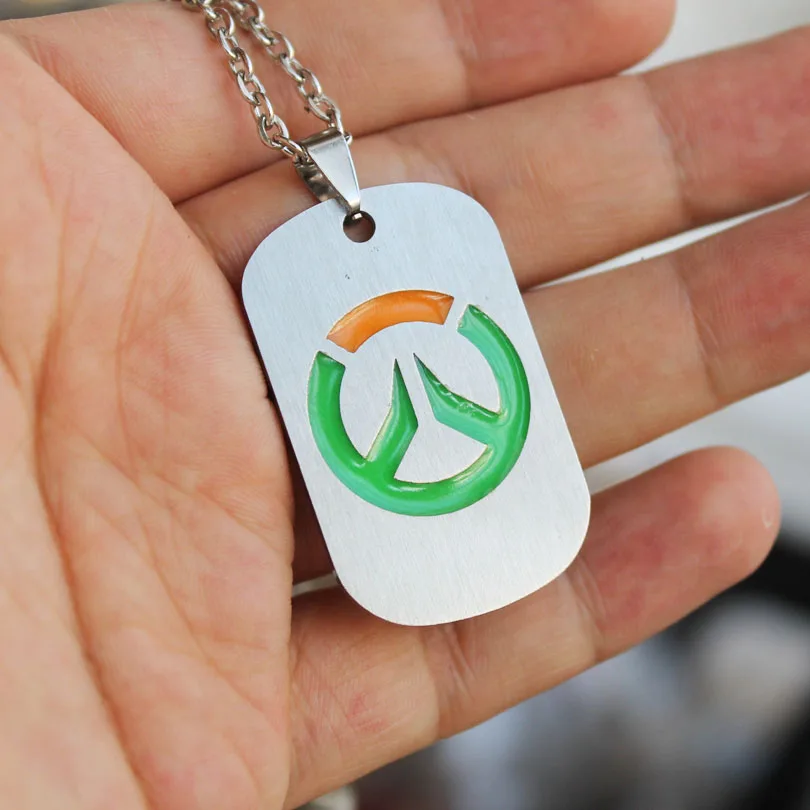 Ожерелье Overwatch светящееся ожерелье подвески брелок Модная бижутерия подвеска