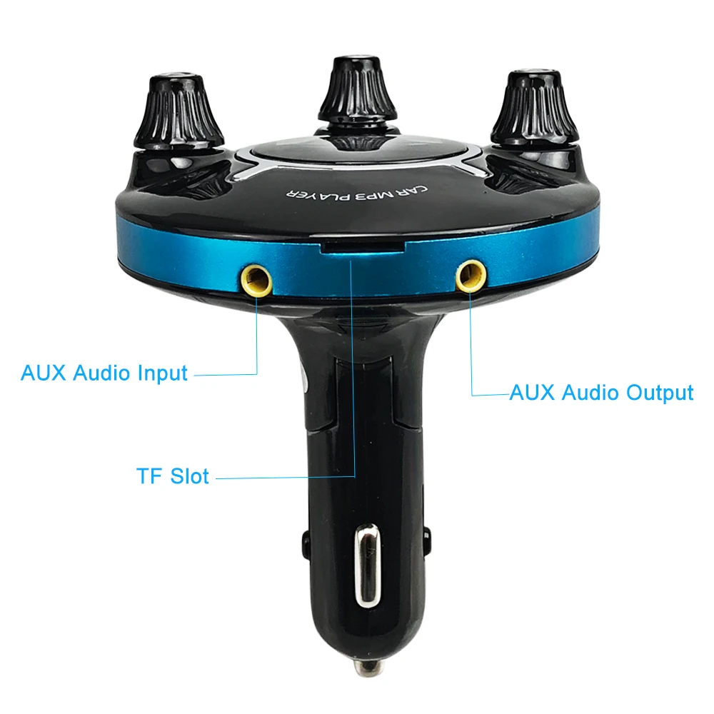 JINSERTA вкл/выкл управление FM модулятор Bluetooth fm-передатчик Handsfree автомобильный комплект аудио MP3 плеер AUX Выход TF USB музыка