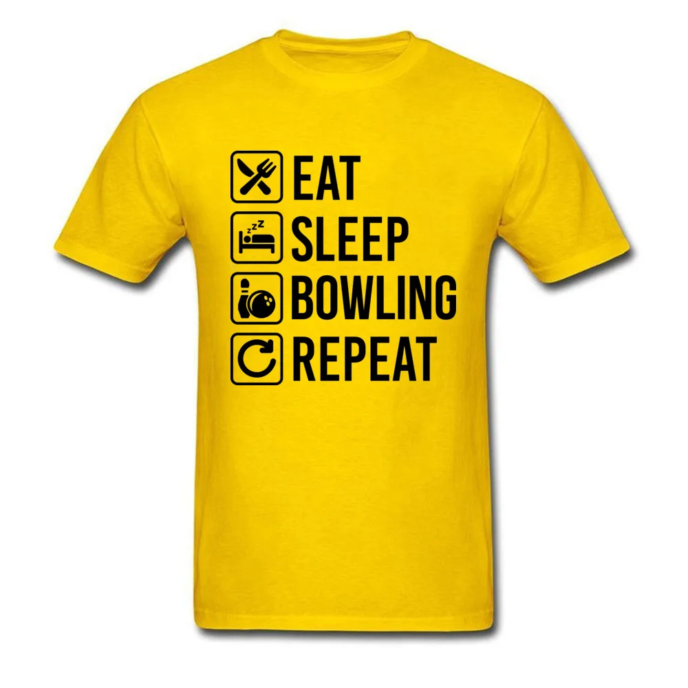 Футболка мужская с надписью Eat Sleep Bowlinger Repeat тенниска Redact лучший подарок для